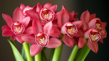 обоя 3д графика, цветы , flowers, орхидеи