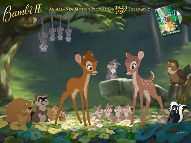 Обои картинки фото мультфильмы, bambi