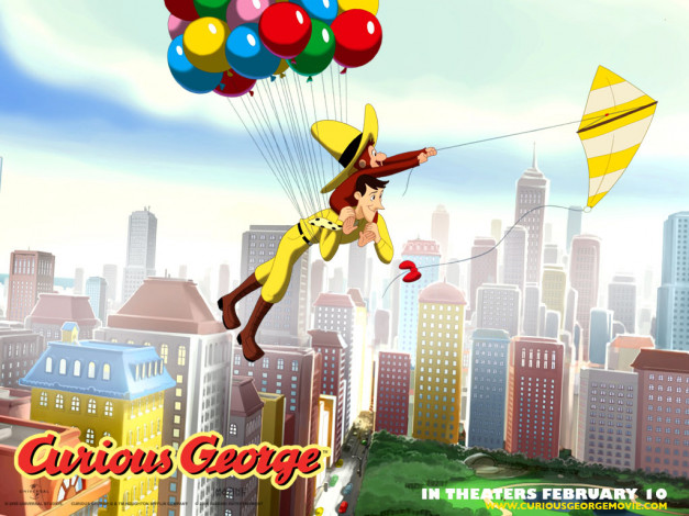 Обои картинки фото мультфильмы, curious, george