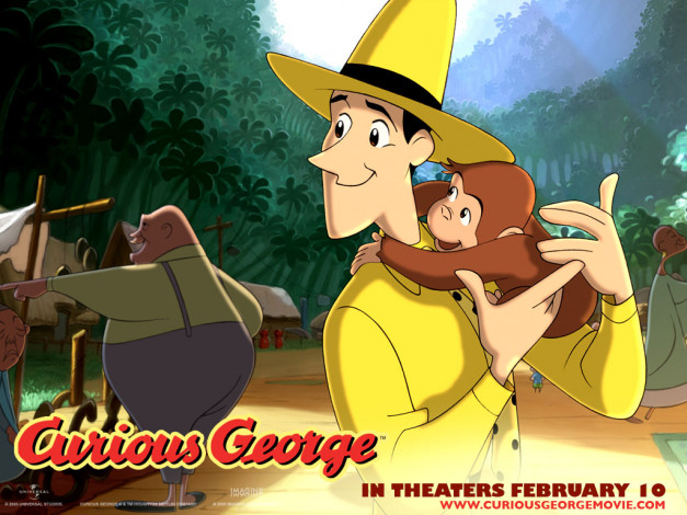 Обои картинки фото мультфильмы, curious, george