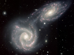 Картинка ngc 5426 5427 космос галактики туманности