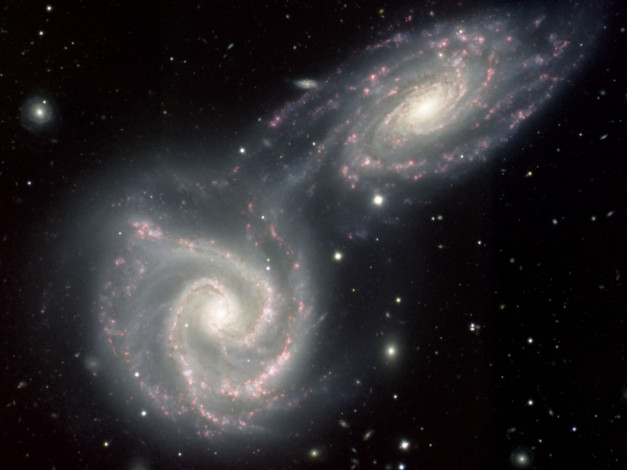 Обои картинки фото ngc, 5426, 5427, космос, галактики, туманности