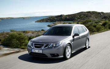 обоя saab, sport, combi, автомобили