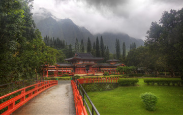 Картинка byodo in buddhist temple hawaii города буддистские другие храмы