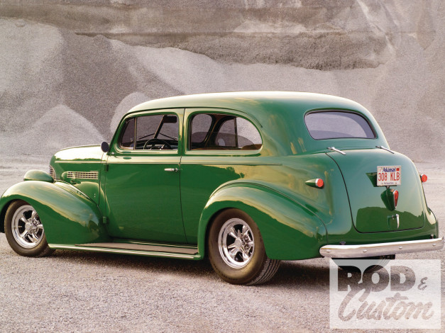 Обои картинки фото 1939, chevy, sedan, автомобили, custom, classic, car