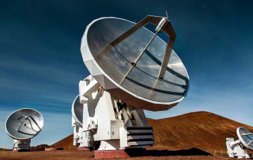 Картинка submillimeter array sma radio telescope космос разное другое гавайи радиотелескоп наса