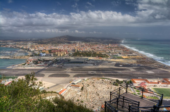 обоя gibraltar, города, - панорамы, побережье