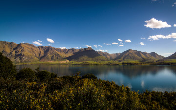 Картинка природа реки озера горы новая зеландия озеро вода