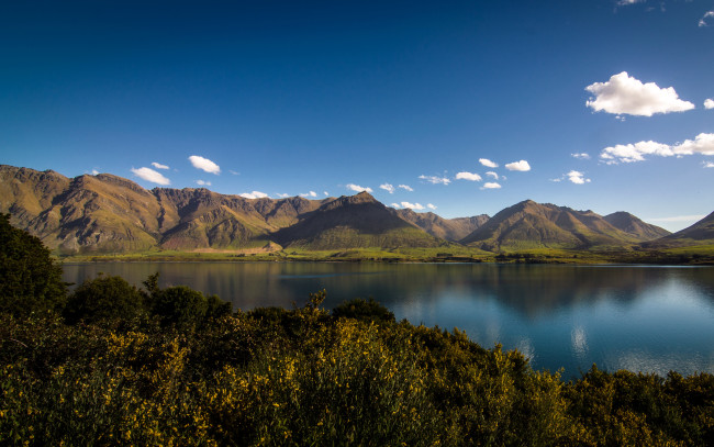 Обои картинки фото природа, реки, озера, горы, новая, зеландия, озеро, вода