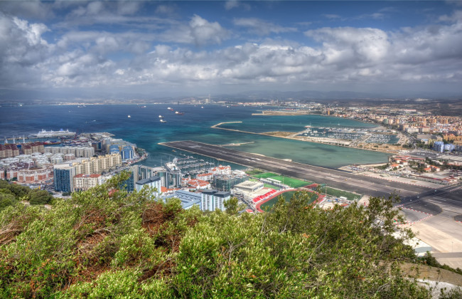 Обои картинки фото gibraltar, города, - панорамы, побережье