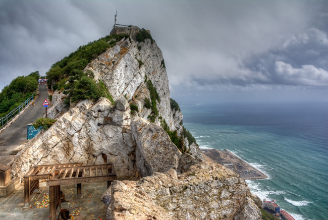 Обои картинки фото gibraltar, города, - панорамы, побережье