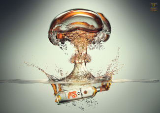 Картинка бренды bacardi взрыв бутылка