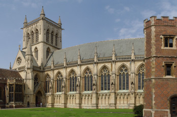 Картинка st john`s college chapel cambridge города католические соборы костелы аббатства великобритания
