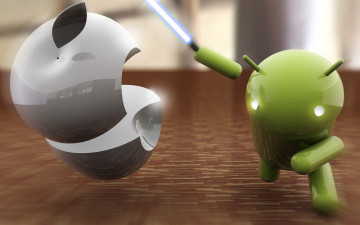 Картинка компьютеры apple меч яблоко андроид android