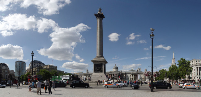 Обои картинки фото trafalgar, square, города, лондон, великобритания, англия
