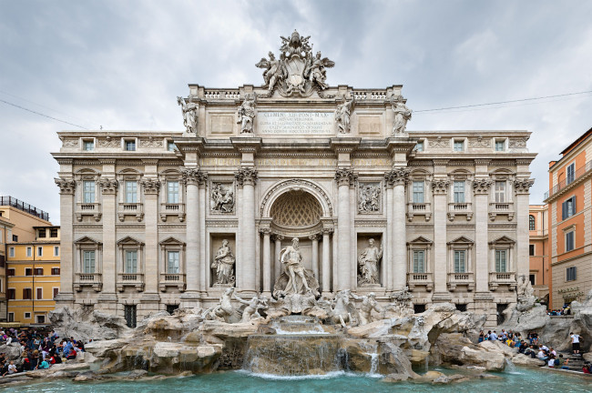 Обои картинки фото рим, города, ватикан, италия, скульптура, фонтан