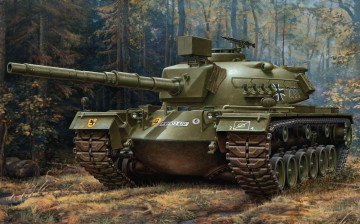 Картинка m48 patton iii техника военная 2-я мировая танк