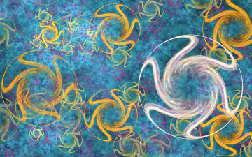Картинка 3д+графика абстракция+ abstract колеса цвет завитки круги графика
