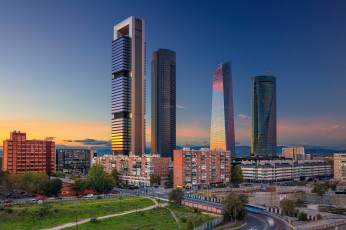 Картинка madrid города мадрид+ испания небоскребы панорама