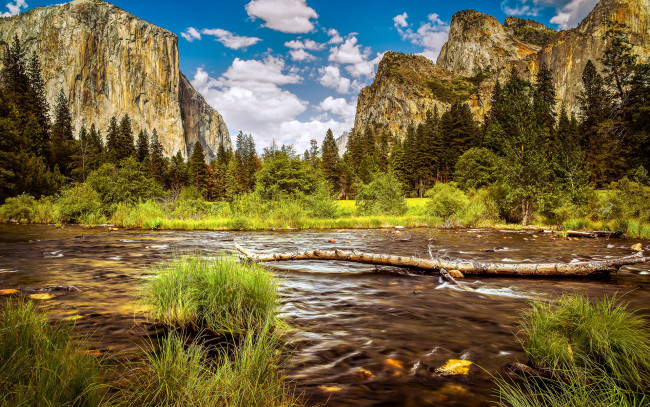 Обои картинки фото yosemite national park, california, usa, природа, реки, озера, yosemite, national, park