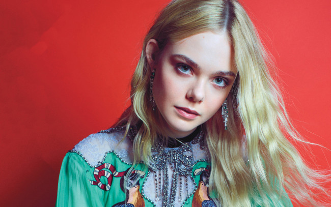 Обои картинки фото девушки, elle fanning, блондинка, лицо