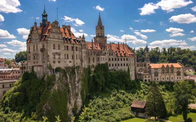 Обои картинки фото sigmaringen castle, germany, города, замки германии, sigmaringen, castle