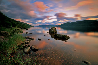 Картинка природа реки озера озеро камни
