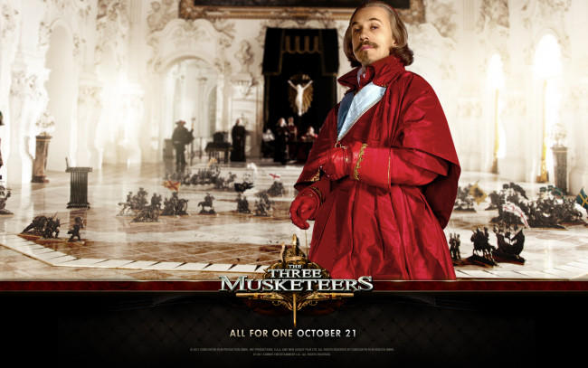 Обои картинки фото the, three, musketeers, кино, фильмы, christoph, waltz, cardinal, richelieu