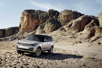 Картинка 2013+land+rover+range+rover автомобили land-rover горы land rover range серебристый