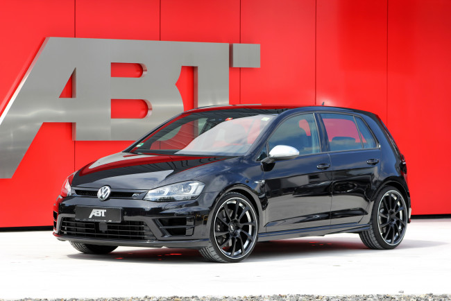 Обои картинки фото 2014 abt golf vii r , volkswagen golf vii r, автомобили, volkswagen, металлик, тюнинг, черный, golf