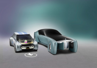 обоя vision next 100 mini, rolls-royce concepts 2016, автомобили, разные вместе, rolls-royce, mini, 100, 2016, concepts, next, vision
