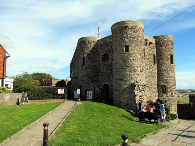 Обои картинки фото ypres tower castle, rye, sussex, uk, города, замки англии, ypres, tower, castle