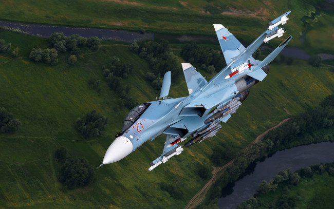 Обои картинки фото авиация, боевые самолёты, истребитель, su-30sm, су-30см, многоцелевой