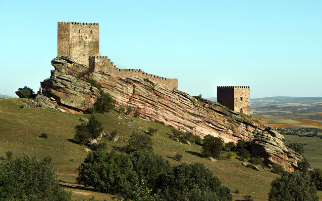 Обои картинки фото zafra castle,  spain, castillo de zafra, города, замки испании, zafra, castle, spain, castillo, de