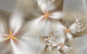 Картинка 3д+графика фракталы+ fractal фрактал вспышки серебро