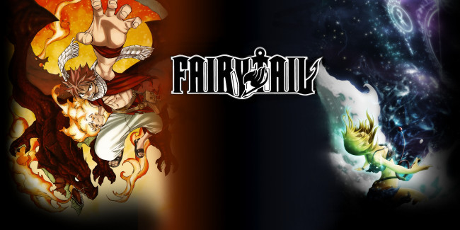 Обои картинки фото аниме, fairy tail, natsu, dragneel, lucy, маги, волшебники, igneelgnil