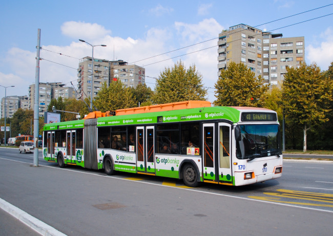 Обои картинки фото троллейбус, техника, троллейбусы, город, белград