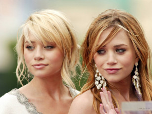 обоя Ashley and Mary-Kate Olsen, девушки, , mary, kate