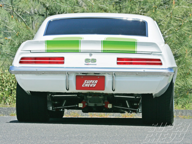 Обои картинки фото 1969, chevy, camaro, ss, автомобили