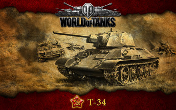 обоя 34, видео, игры, мир, танков, world, of, tanks, советский, танк, т-34