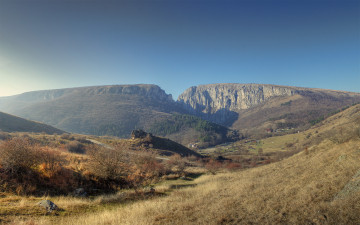 Картинка природа горы долина осень
