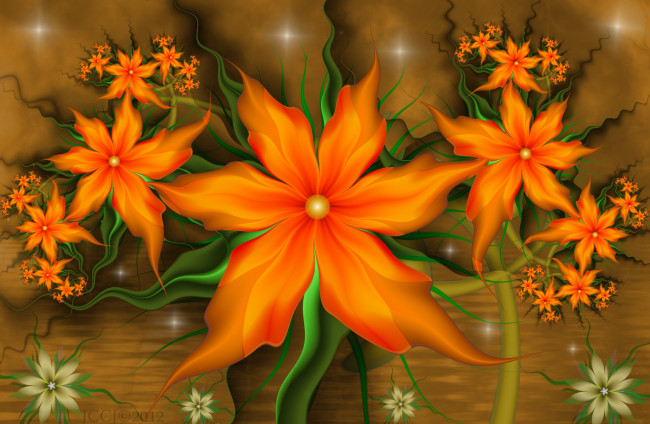 Обои картинки фото 3д графика, цветы , flowers, лелестки, цвета, фон, узор