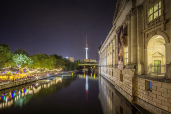 Картинка города берлин+ германия телебашня панорама