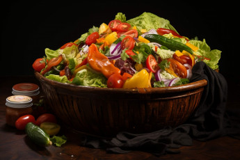 Картинка еда салаты +закуски овощной салат помидоры перец