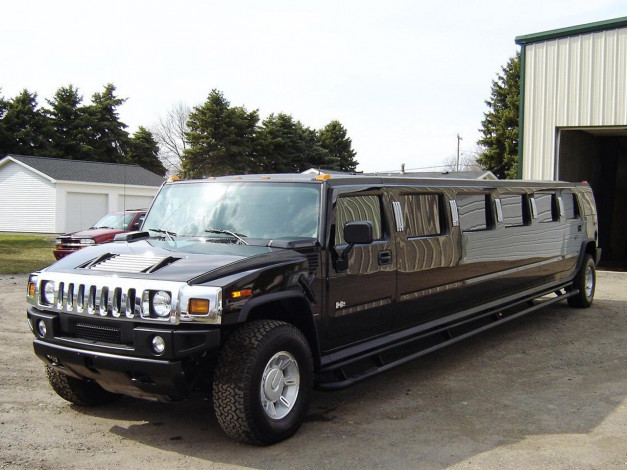 Обои картинки фото hummer, h2, limousine, автомобили