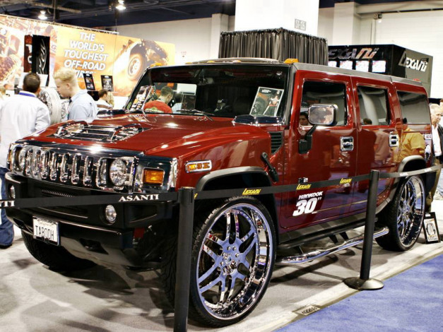 Обои картинки фото hummer, h2, tuning, автомобили