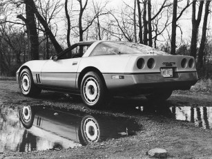 Картинка chevrolet corvette c4 1983 автомобили