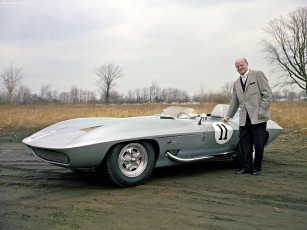 обоя chevrolet, stingray, racer, concept, 1959, автомобили, corvette