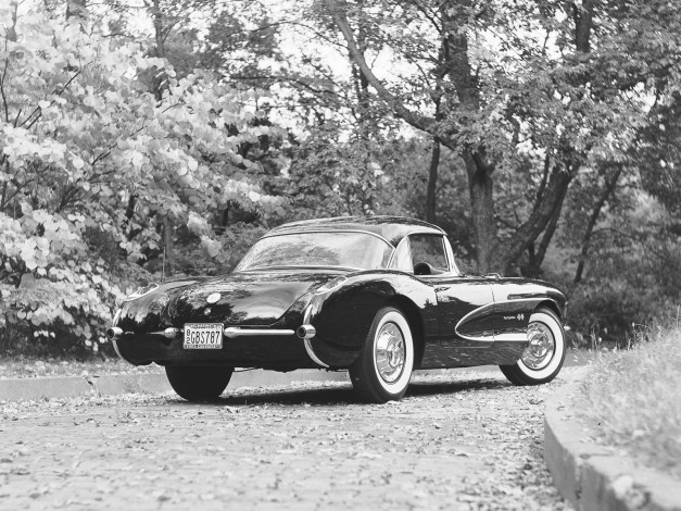 Обои картинки фото chevrolet, corvette, c1, 1953, автомобили