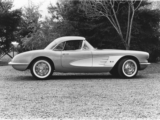 Обои картинки фото chevrolet, corvette, c1, 1953, автомобили